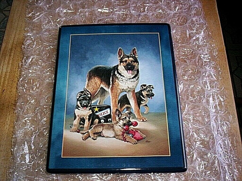 Bradford Exchange German Shepherd Plate ON CALL A3854 by Linda Picken