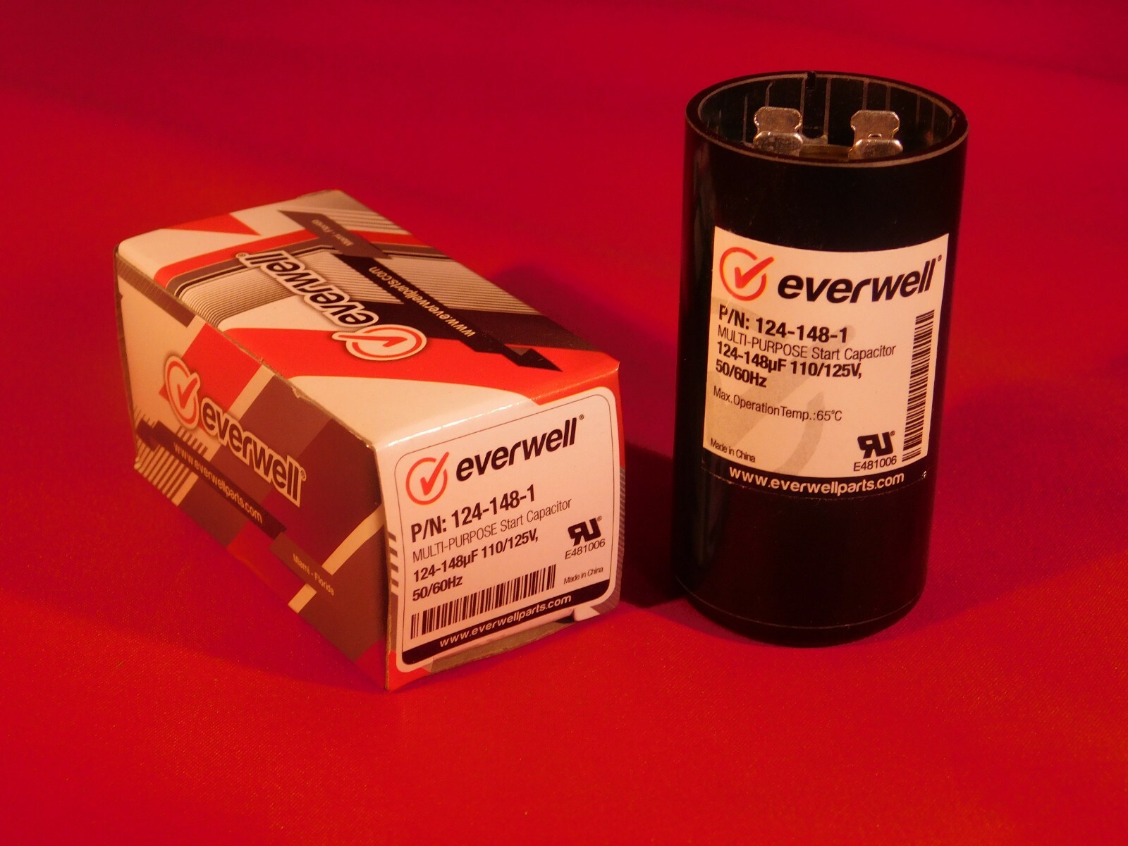 124 148 MFD 110125 vac Electric Motor Start Capacitor uf HVAC volts