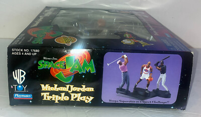Michael Jordan Triple Play Space Jam Factory Sealed Action Figures