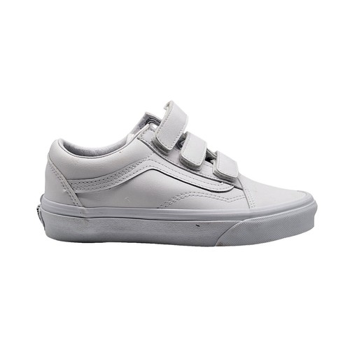 Vans Classic Old Skool Mens Size 11 All White Leather  display picture 2