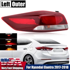 Left Driver Side Tail Light For 2017-2018 Hyundai Elantra Outer Rear Brake Lamp