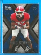 ERIC STOKES 2021 Wild Card Matte WHITE Rookie On-Card Auto Autograph #1/30