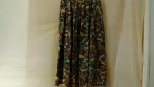 Petite Brown Flowered Skirt