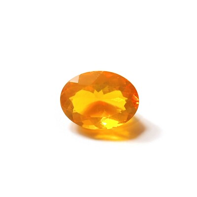6.6 CT Measure 16x11x8mm Amazing faceted Mexican Fire opal, Matrix Gemstone.