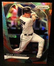 Brian Anderson(Miami Marlins)2020 Panini Prizm Cosmic Haze Baseball Card