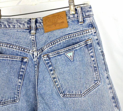 Vintage Guess Triangle High Waist Denim Mom Jeans 1980er 1990er 30" Taille / Größe 12 - Bild 4 von 6