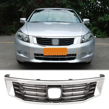 Front Upper Bumper Grille Chrome Grill For Honda Accord 2008 2009 2010