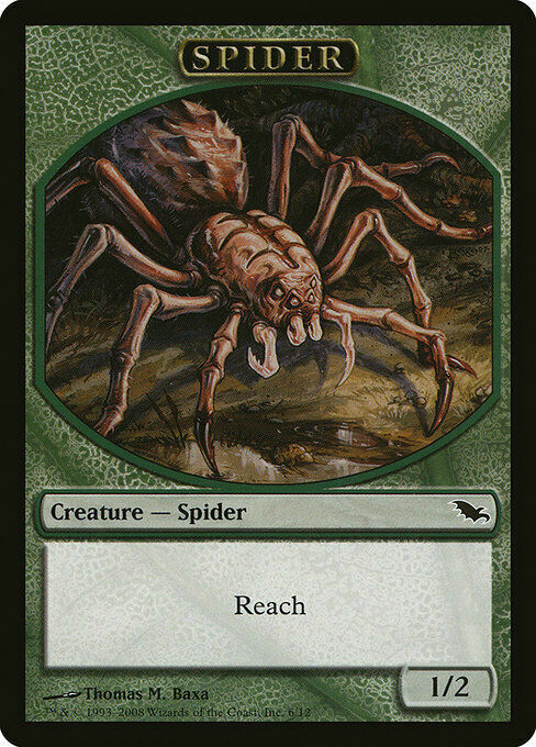 Spider Token Shadowmoor Light Play MTG Magic DNA GAMES