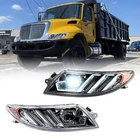 Full LED Projector Pair Headlights For 02-18 International 4100 4200 4300 4400