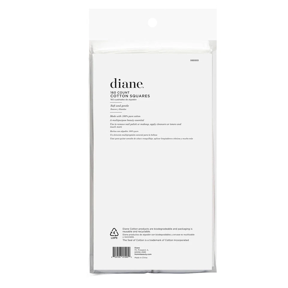 Cuadrados de algodón Diane 160 unidades (paquete de 1) | #DEE033 Foto 4 de 4