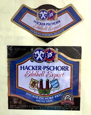 Bieretikett-Beer Label  ,  HACKER-PSCHORR, Edelhell ,München / Oberbayern #399#