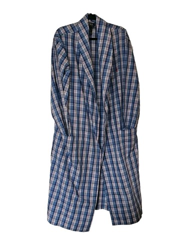 Polo Ralph Lauren Pajama Lounge Sleep Robe Blue Pink White Plaid Men’s Size S/ M - Picture 7 of 19