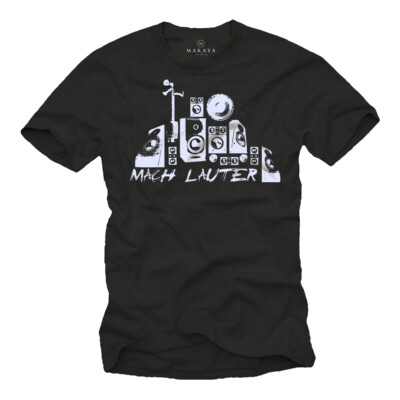 Vintage Electro House Musik Herren T-Shirt mit Party Boxen - Männer DJ Shirt