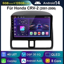 6+128G Android14 Für Honda CR-V II CRV 2 2000-2006 Autoradio Navi GPS BT DAB+RDS 6+128G Android14 Für Honda CR-V II CRV 2 2000-2006 Autoradio Navi GPS BT DAB+RDS
