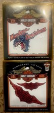 Two Harley Davidson Motorcycles Temporary Tattoos - New