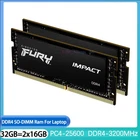Fury Impact 32GB 2x16GB DDR4 3200 MHz PC4-25600 Laptop SO-DIMM Memory 260-Pin