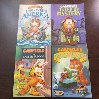 VTG 4 Garfield Book | Tales Of Mystery, Discovers America, Furry Tales, Easter B