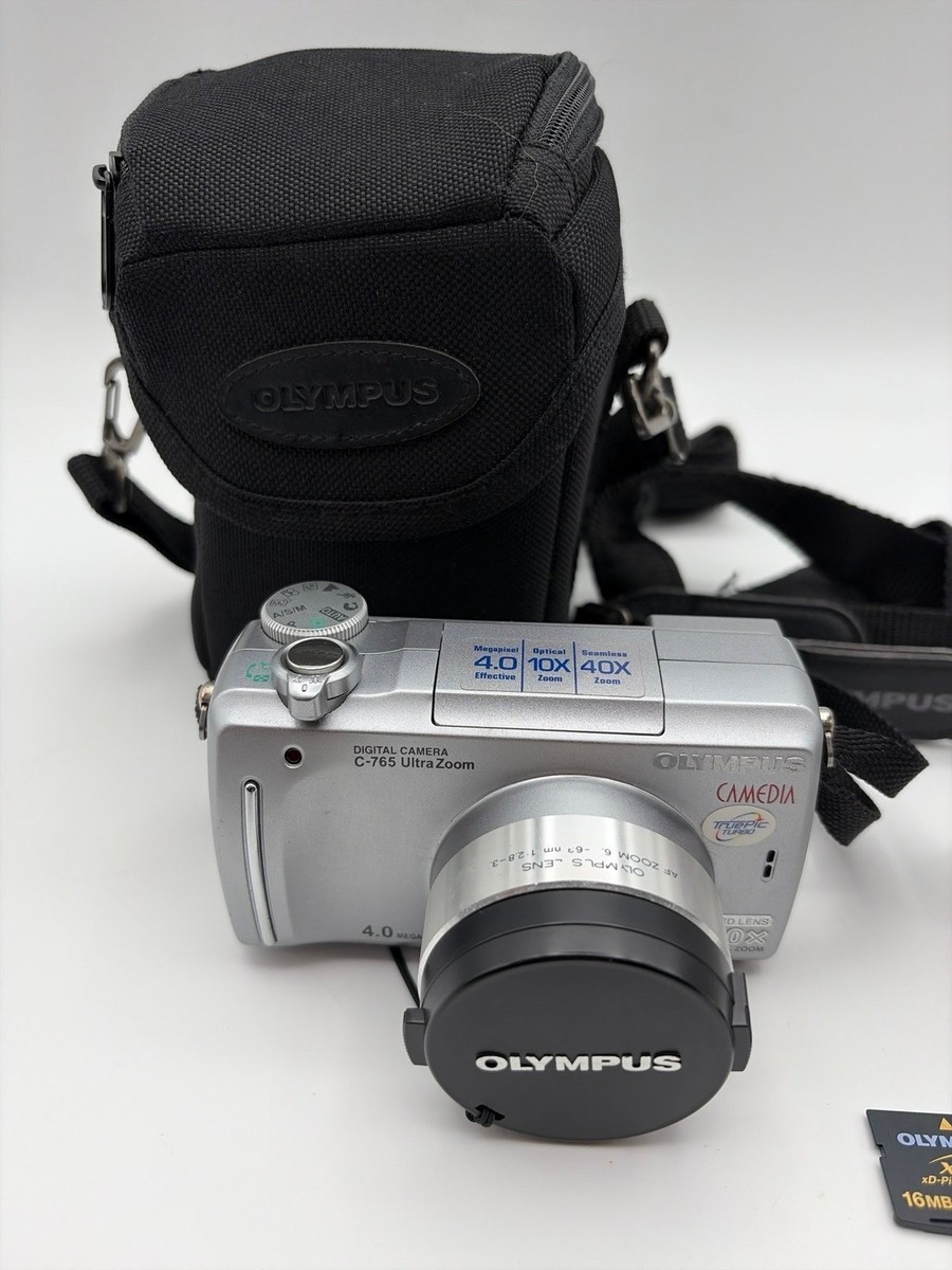 Olympus CAMEDIA C-765 Ultra Zoom 4.0MP Digital Camera Silver 16MP