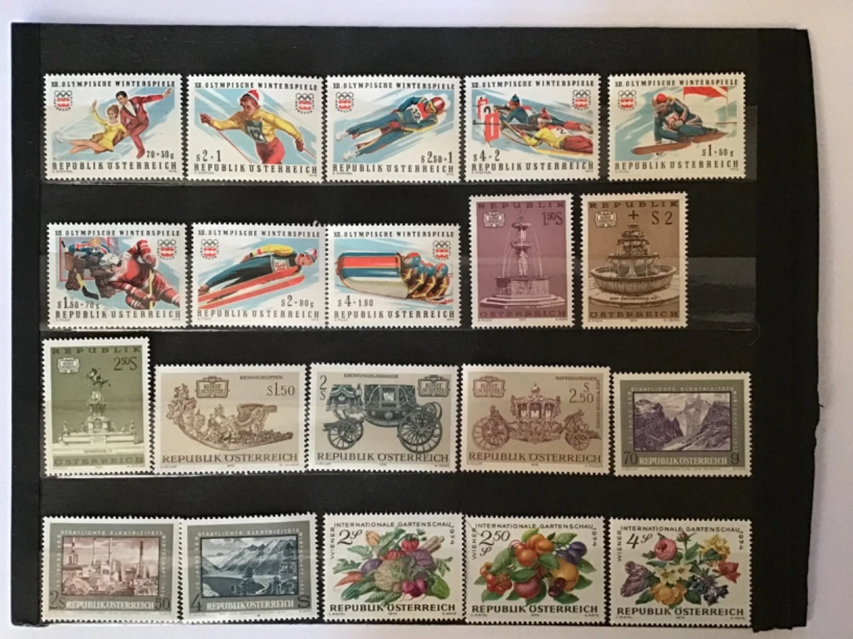 Timbres Autriche - Collection Classique Répertoriée - Lots Variés