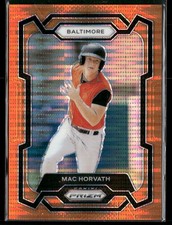 2024 Panini Prizm #92 Mac Horvath Orange Pulsar Prizms #/399