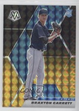 2021 Panini Mosaic Rookie Choice Black Gold Prizm 5/8 Braxton Garrett #204 5ov