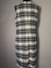 NWT Michael Kors Black-White Plaid Sheath Dress Sz 4