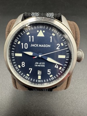 Jack Mason JM-A101-004 Pilot Watch Classical Navy Men's - Very