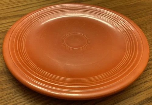 Vintage Fiestaware - 7" salad plate in the "radioactive" red color (1936-1969)