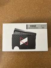 Ridge RFID Wallet Cash Strap/Money Clip MKBHD Carbon Fiber Marques Brownlee NEW
