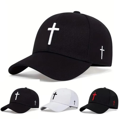 #ad New Cross Baseball Cap Catholic Christian Cross Jesus Embroidery Adjustable Hat♰ $11.99