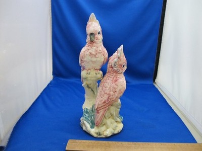 Nice STANGL Pottery Bird #3405D PAIR OF COCKATOOS