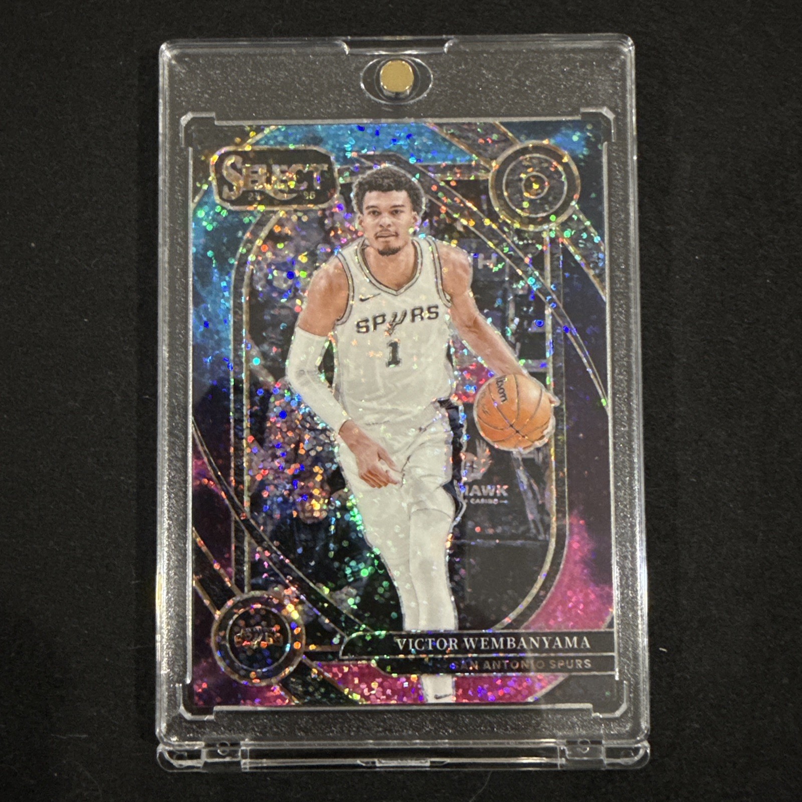 2024-25 Panini Select Victor Wembanyama #229 SSP Rewards Courtside Cosmic Prizm