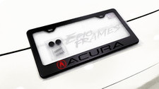 Red Black Acura Logo Stainless Steel License Plate Frame Holder Rust Free Red Black Acura Logo Stainless Steel License Plate Frame Holder Rust Free