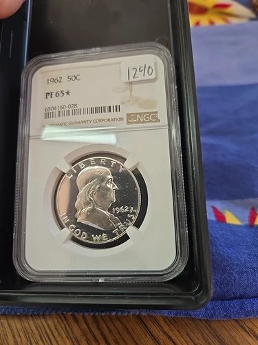 1962 Franklin Half Dollar 50c Proof NGC PF 65 Star (610)