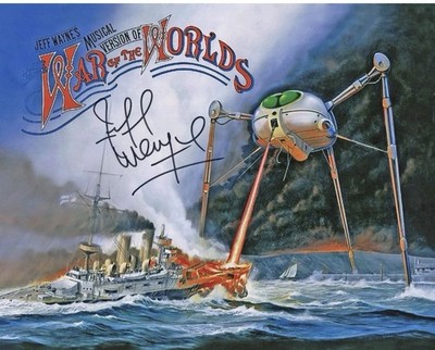 Jeff Wayne Original 10×8 Autographed Photo with COA