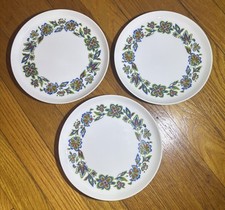Set of 3 Wyndham Casuals 602 Nordic Garden 7 3/4" Salad Plates