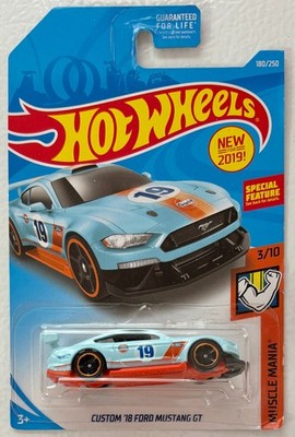 Hot Wheels 2019 Muscle Mania Series #3/10 '18 Ford Mustang GT #FYB67 1:64 Scale