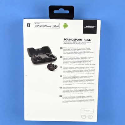 Bose SoundSport Free In Ear Wireless Headphones - Black for sale