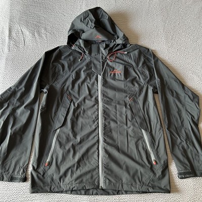 Kathmandu Herren Large Jacke Grau NGX 2.5 Winddicht Wasserdicht Atmungsaktiv Mantel
