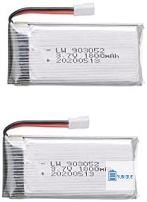 Li-Po Akku Set 2er 3.7V 1800mAh für KY601S SYMA X5 WLtoys K989 Neu