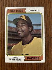 Topps 1974 Dave Winfield #456 Rookie Card San Diego Padres Base Set. rookie card picture