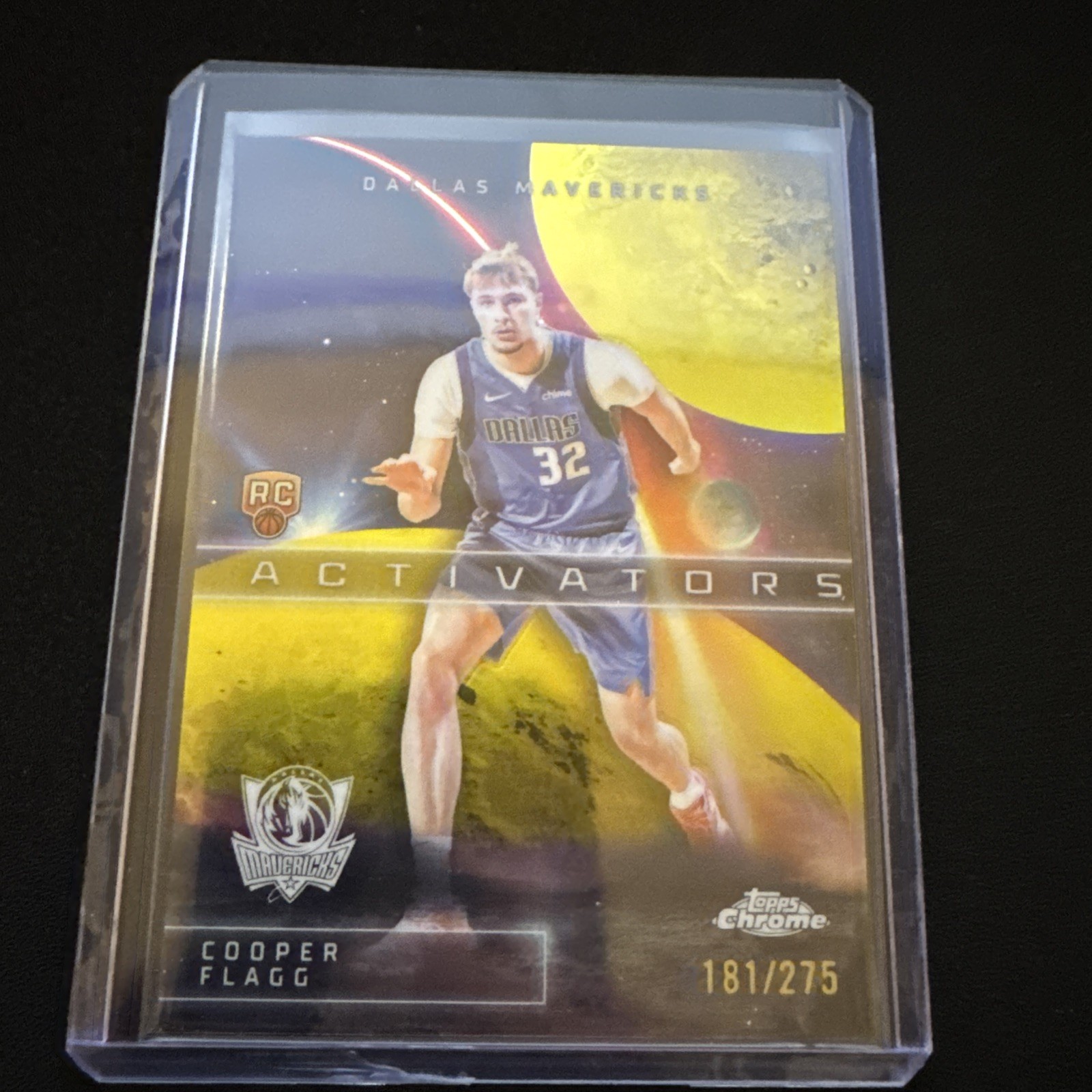 2025 Topps Chrome Cooper Flagg Activators Yellow Refractor /275