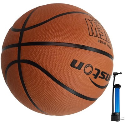 Basketball Größe 7, Basketball mit Pumpe, Outdoor, rutschfest, Grip, Senston