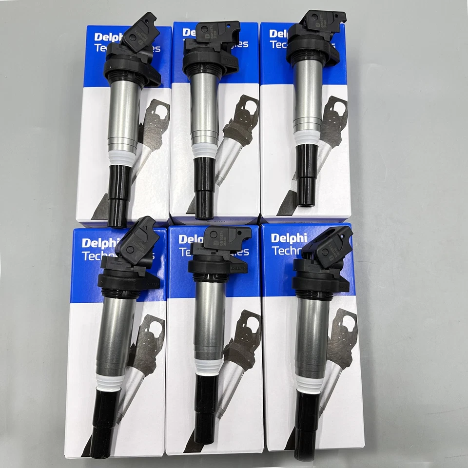 6PCS Delphi Ignition Coil Fit For BMW 328i650i 550i M6 750i 12138616153 GN10571 Foto 2 de 4