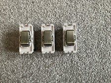 3 x BG Nexus Grid Switch Antique Brass RA12