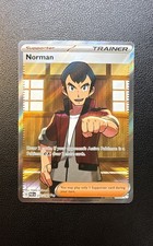 norman pokemon card Trainer Norman 168/182 Pokemon Paradox Rift