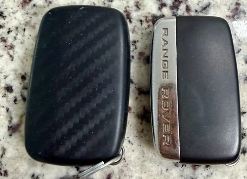 OEM Range Rover Smart Key Fob Keyless Remote Lot of 2 5-Button Panic Uncut image 2