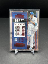 2020 Panini Contenders - Kyle Hendricks #29 Draft Ticket Red /99