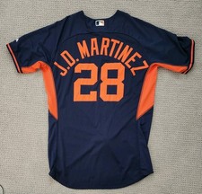 JD MARTINEZ GAME USED WORN TEAM ISSUED 2016 DETROIT TIGERS JERSEY MLB LOA