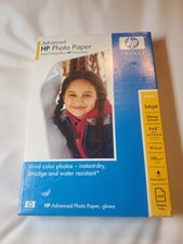 Carta fotografica HP Advanced lucida 4 x 6 + Perf Tab 10,5 Mil compatibile 100 fogli